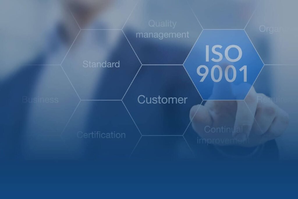 ISO 9001 quality management concept